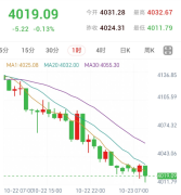 胡塞袭击加剧能源供应担忧，黄金回落至4019美元附近